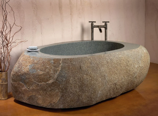 Natural Stone Bathtub Designs for Bathroom Decor | Arts of Architecture